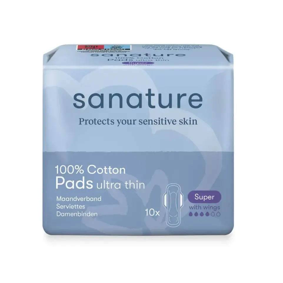 Sanature Maandverband super 100% katoen